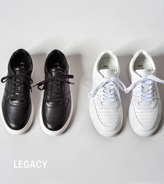 Black and white sneakers