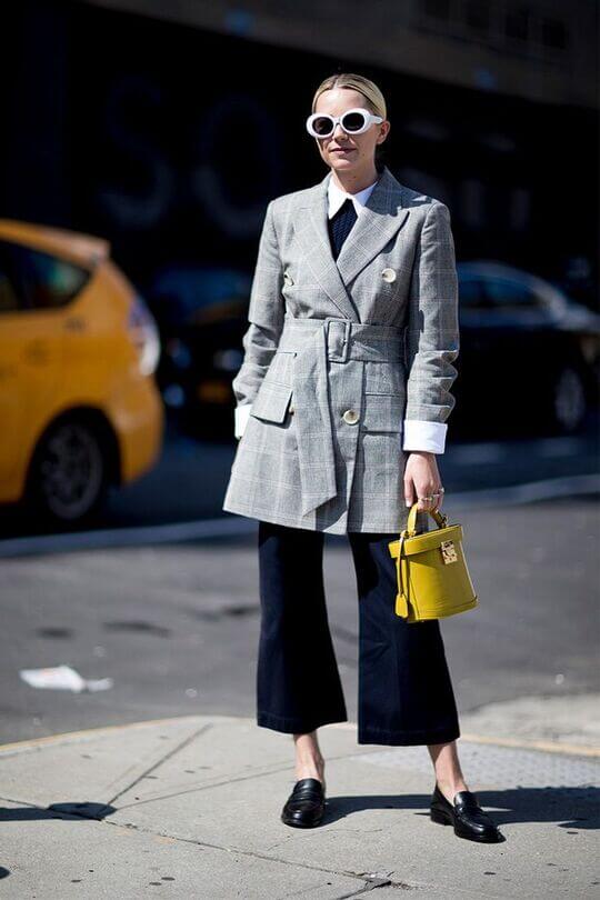 Yellow bucket bag
