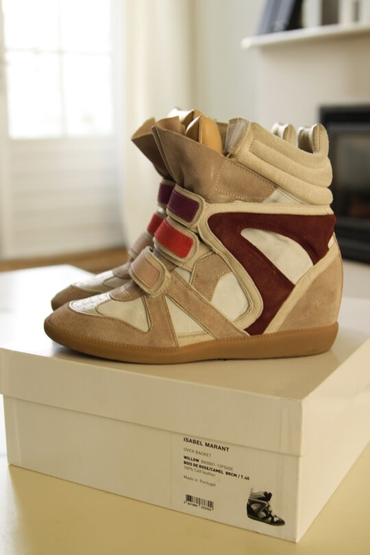 Sneakers on the Isabel Marant wedge