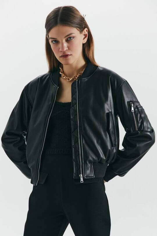 Leather Bomber