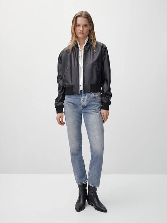 Leather Bomber
