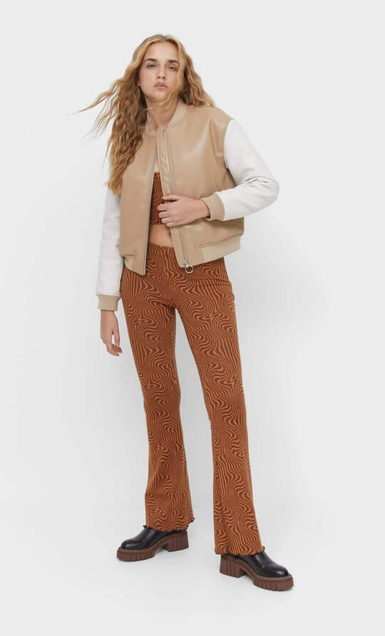 Leather Brown Bomber