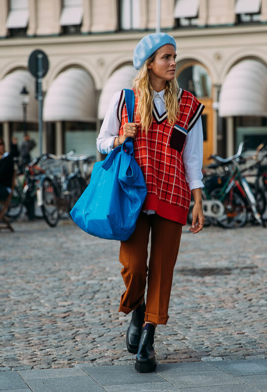 Red cage vest