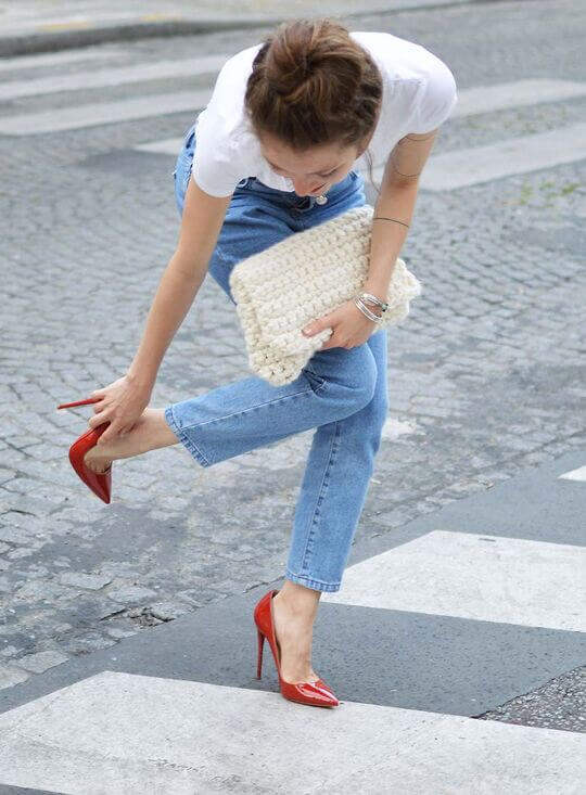 Laboutins with jeans
