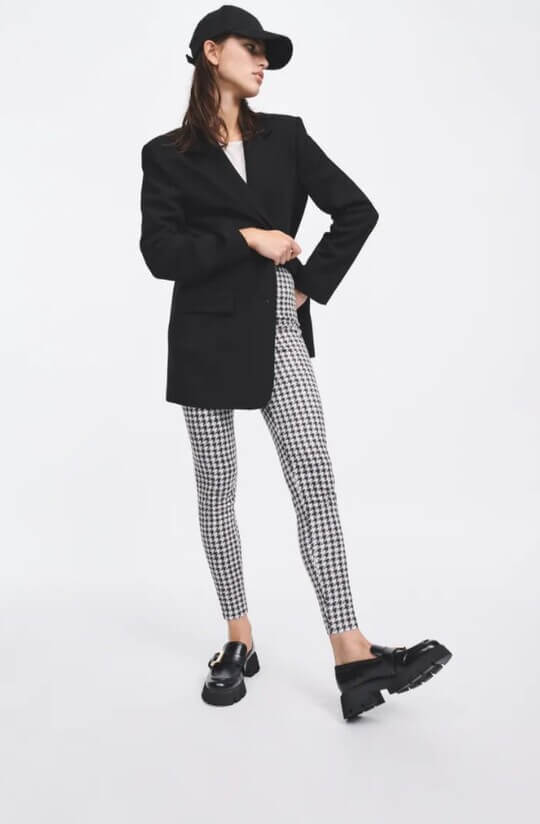 Leggings with loafers