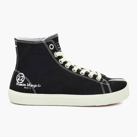Black and white sneakers
