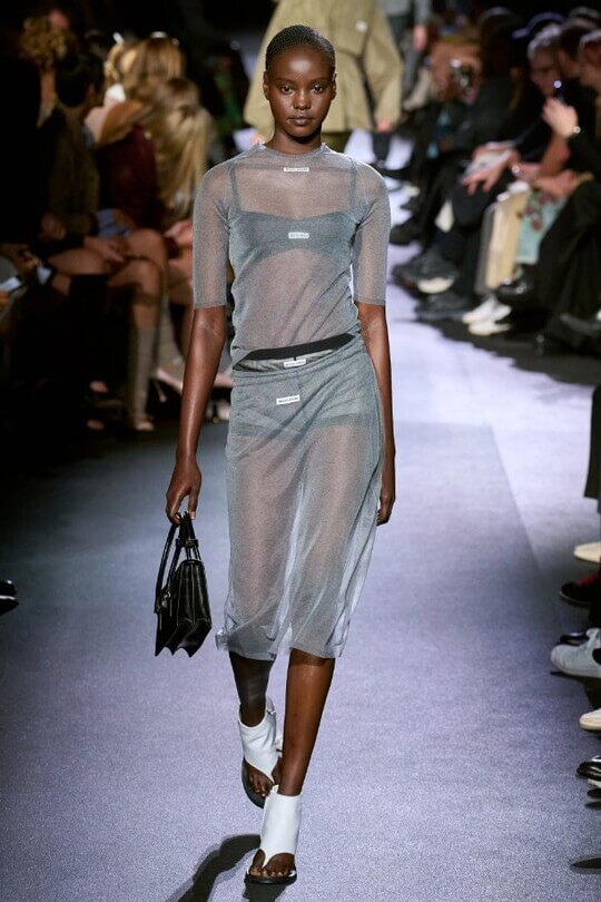 Translucent dress by Miu Miu Spring/Summer 2023 collection
