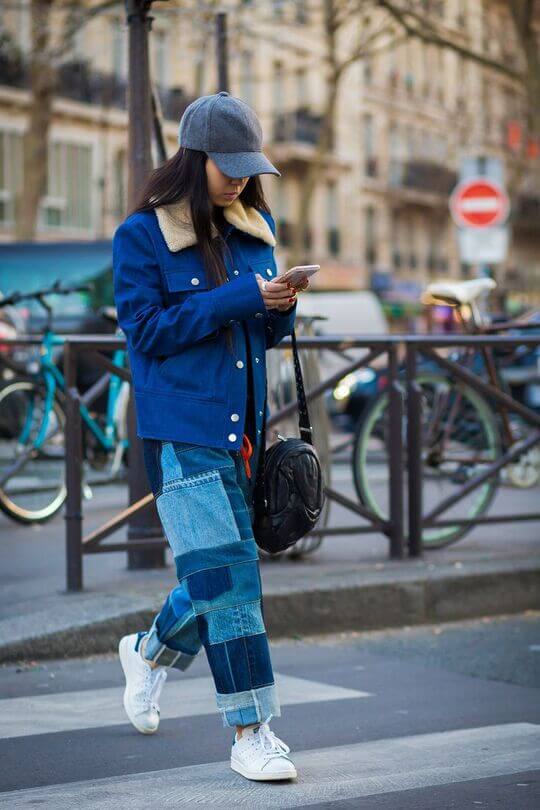 Jeans in patchwork technique