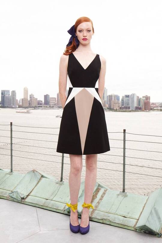 Dress with neckline