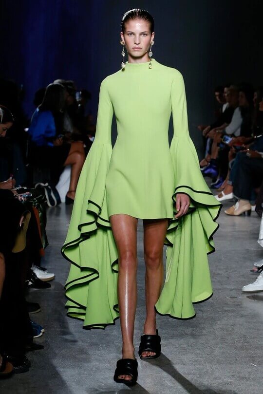 Grass green at the Proenza Schouler spring/summer 2023 show