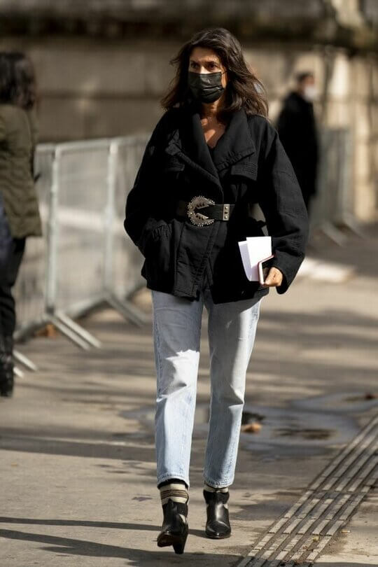 Jeans with ankle boots