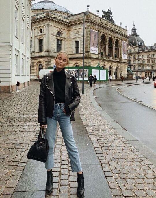 With ankle boots