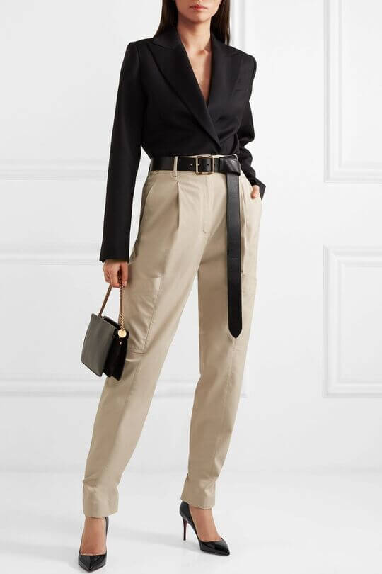 With business pants