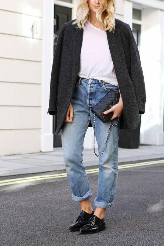 With loafers
