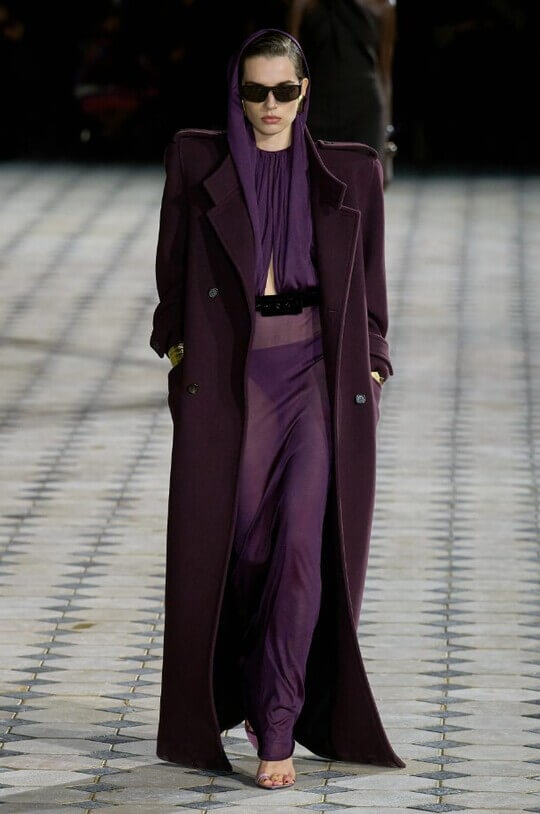 Saint Laurent Hooded Dress