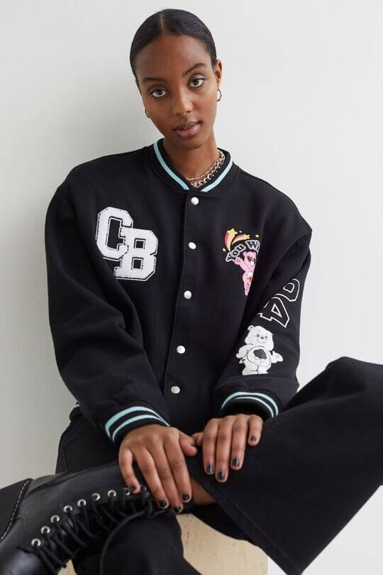 Black Sports Bomber