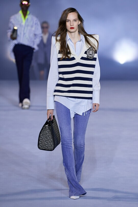 Striped vest