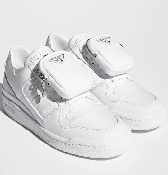 White sneakers Adidas for Prada Re-Nylon Forum
