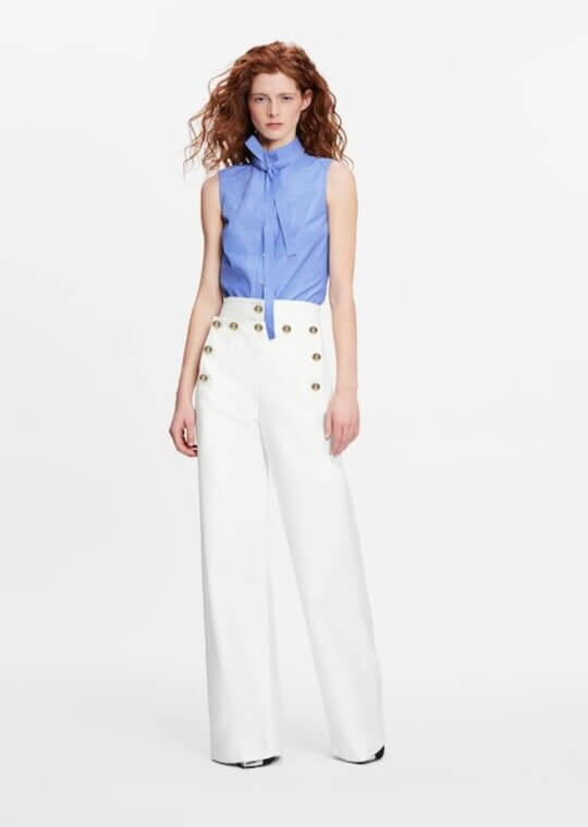 Trousers in nautical style