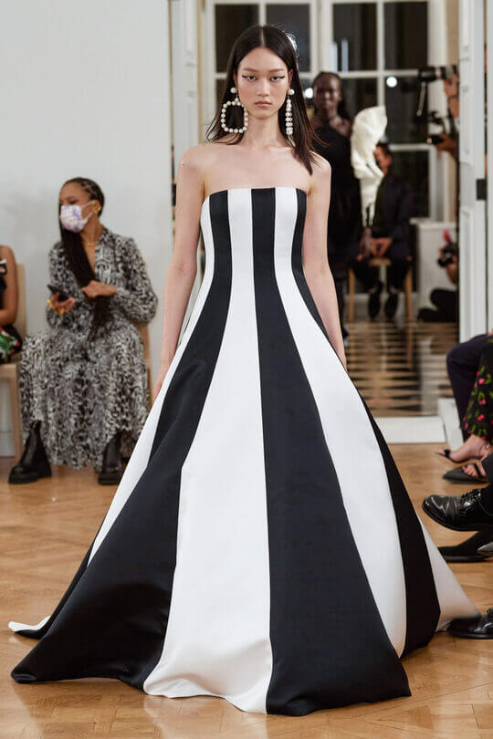 Striped dress by Carolina Herrera 