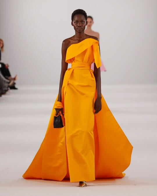 Bright dress Carolina Herrera fall-winter