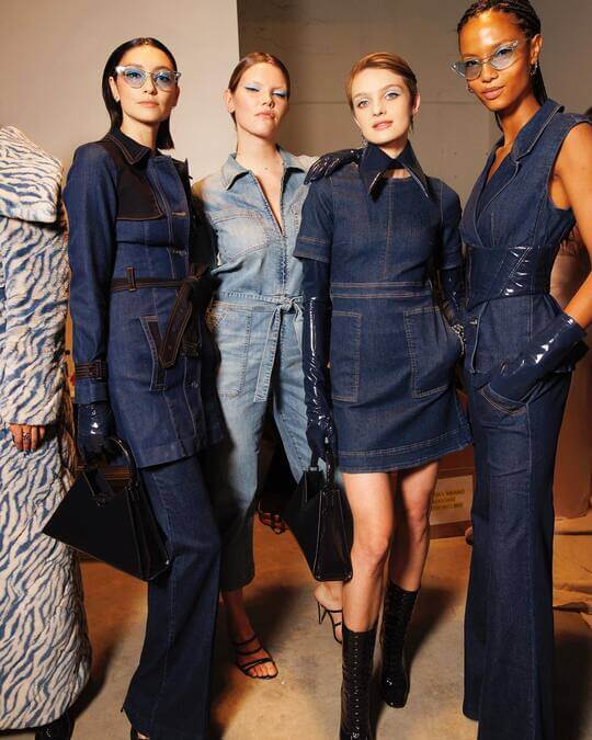 Denim clothing Christian Siriano