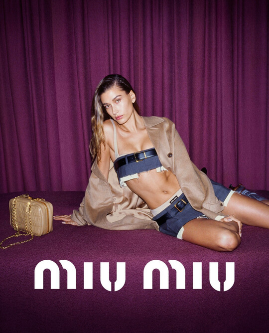 Miu Miu and Hailey Bieber