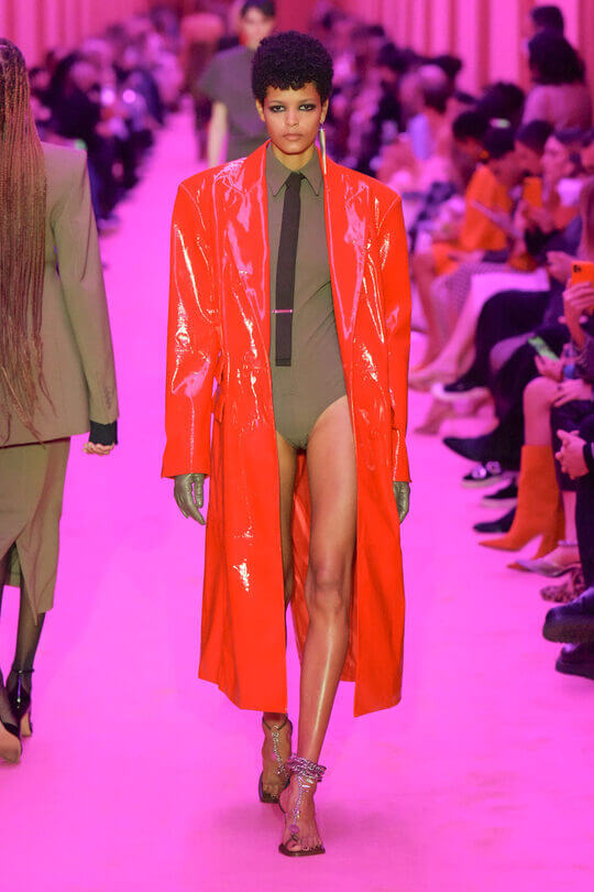 Lacquer cloak from Sportmax