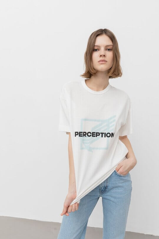 T-shirt with inscriptions