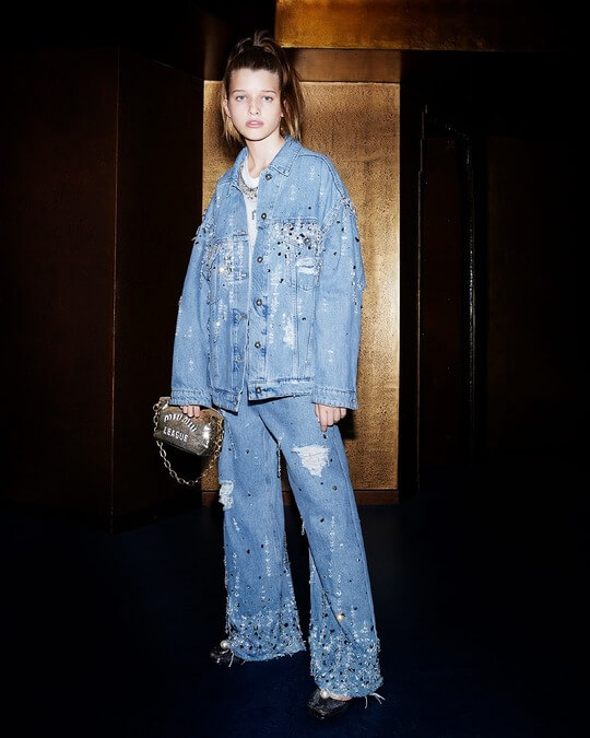 Trendy jeans from Miu Miu