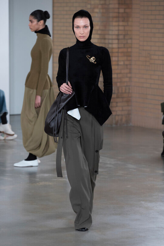 Bella Hadid at the Proenza Schouler show