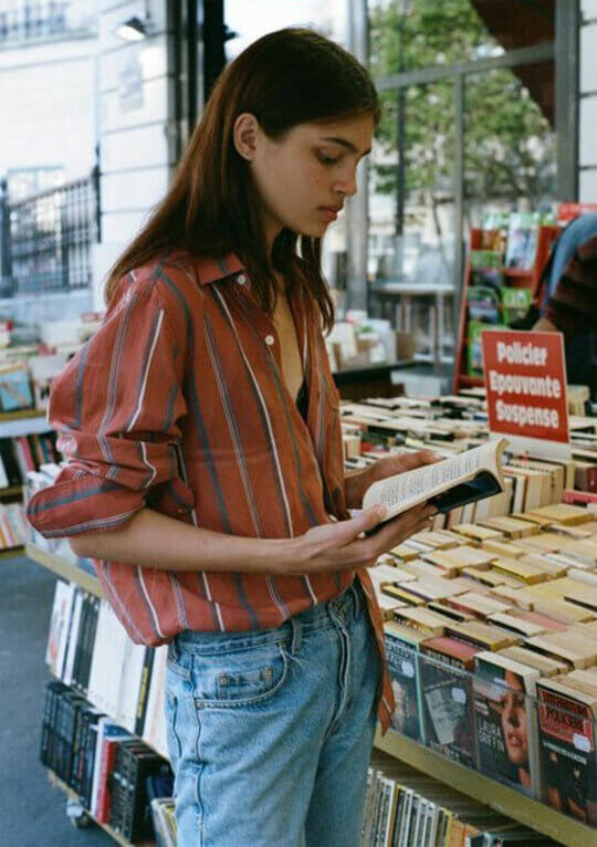 Brown shirt with jeans
