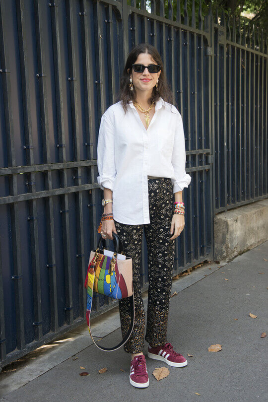Shirt with trousers