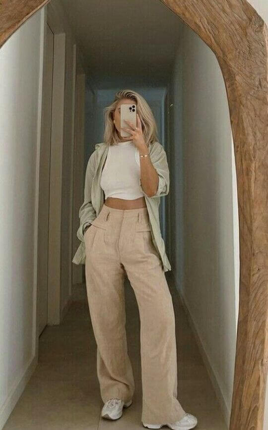 Shirt with light top