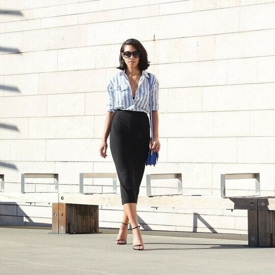 Shirt with skirt