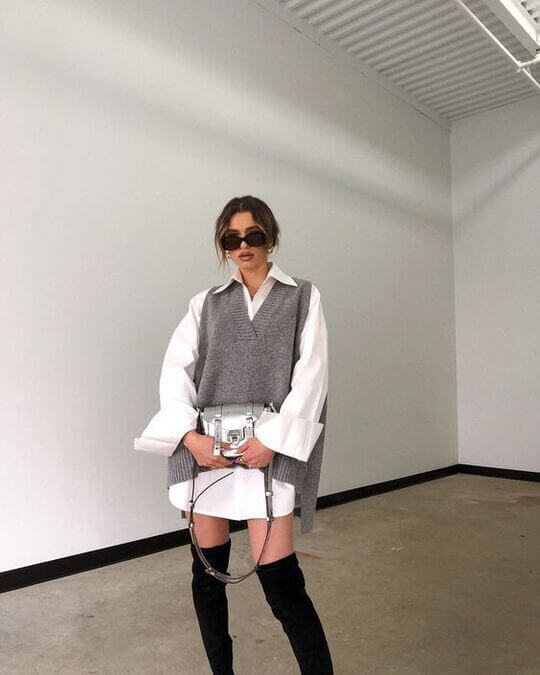 Shirt with vest