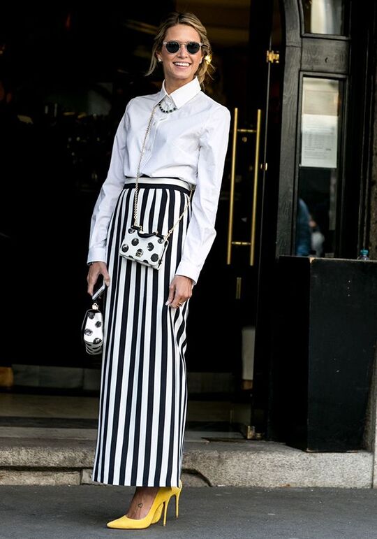 Striped skirt