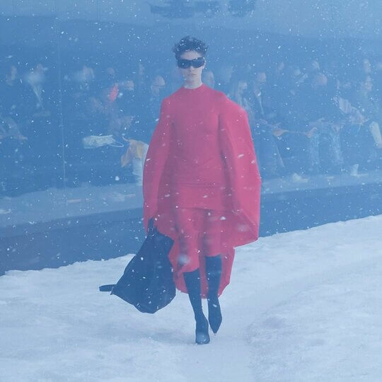 Balenciaga models at PFW AW 2022-2023