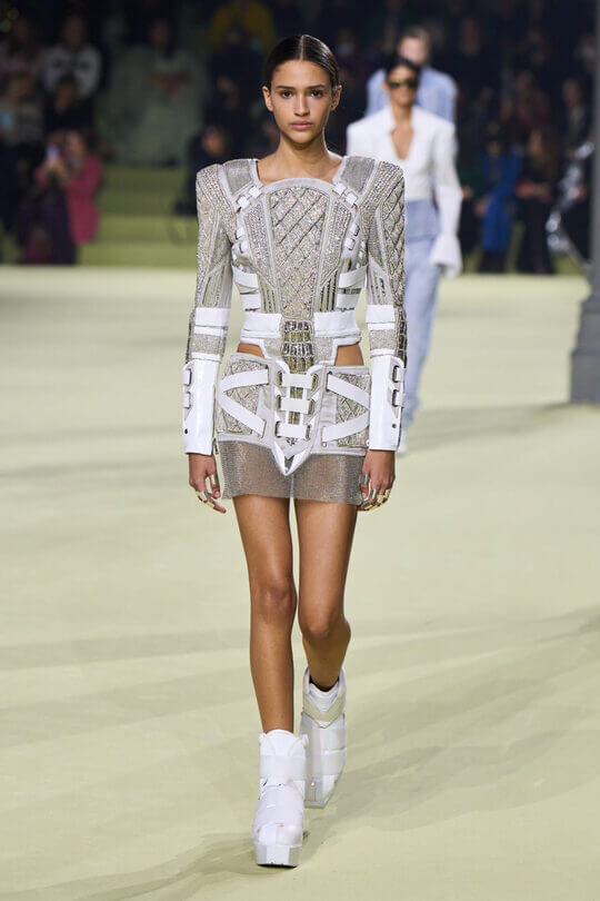 Military dress by Balmain