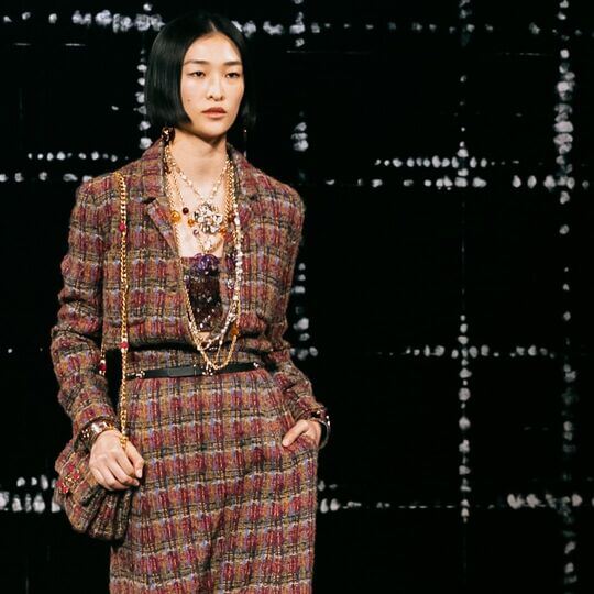 Chanel jumpsuit at Paris Fashion Week