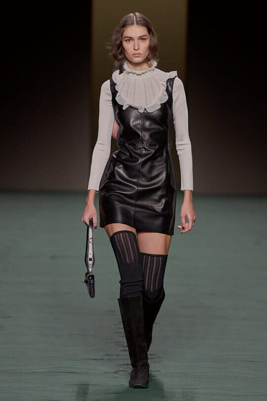 Dress by Hermes at Paris Fashion Week