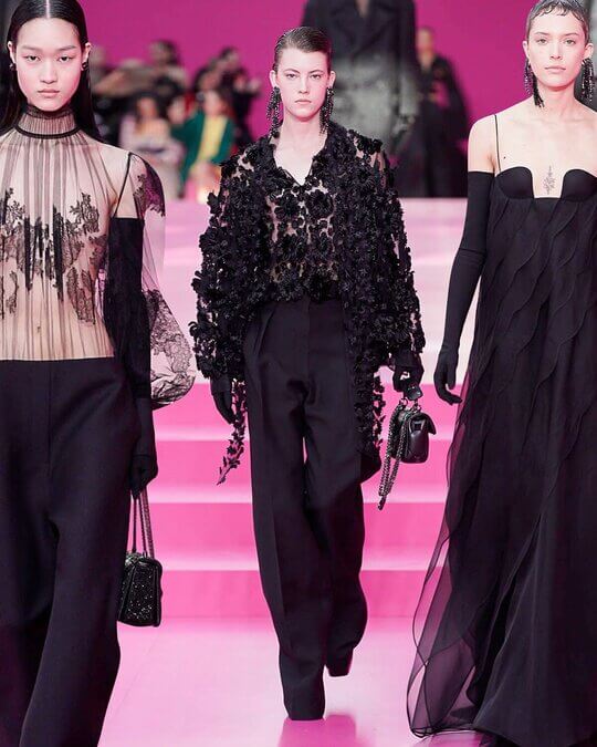 Black in the Valentino collection
