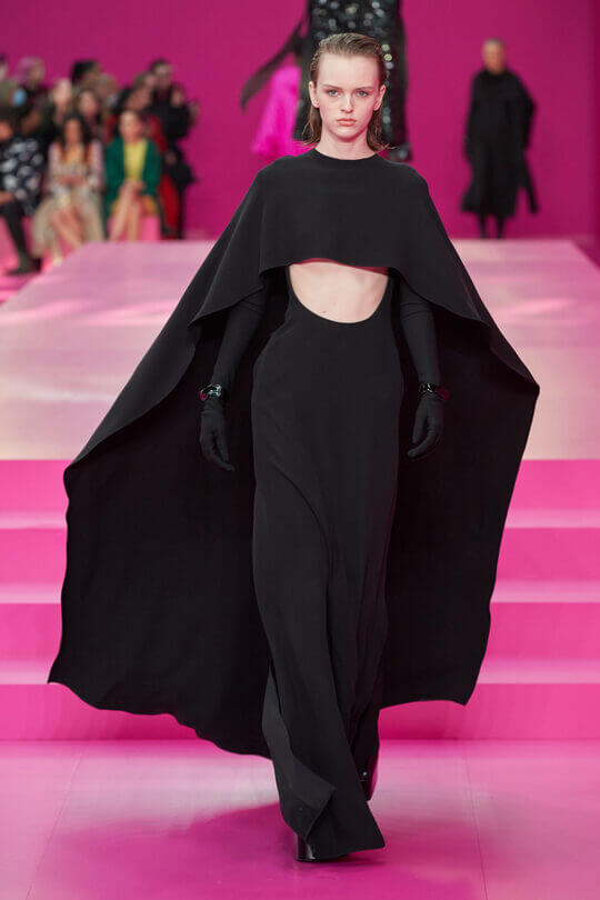 Black dress by Valentino collection fall-winter