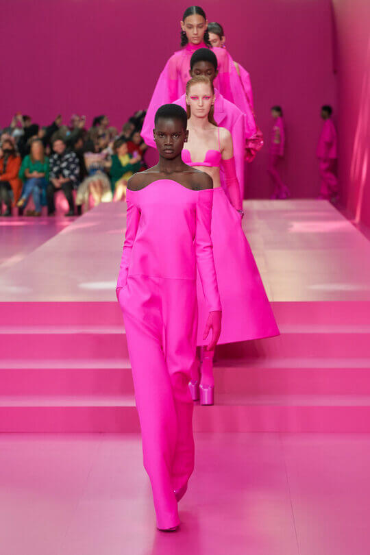 Valentino fashion show at Paris Fashion Week
