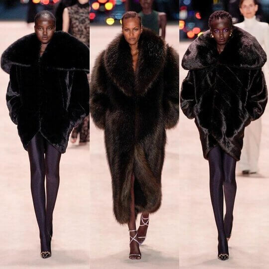 YSL collection at Paris Fashion Week