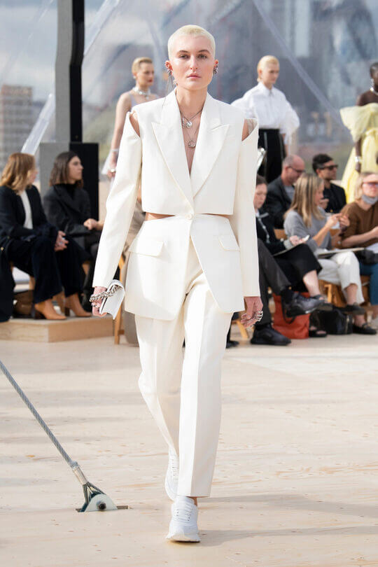 Avant-garde suit by Alexander McQueen
