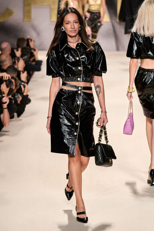 Women's leather suit Chanel