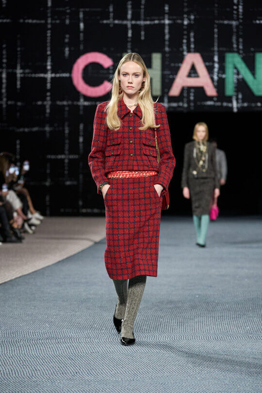 Tweed suit with midi skirt Chanel