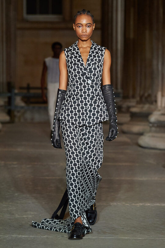 Suit with vest and midi skirt Erdem
