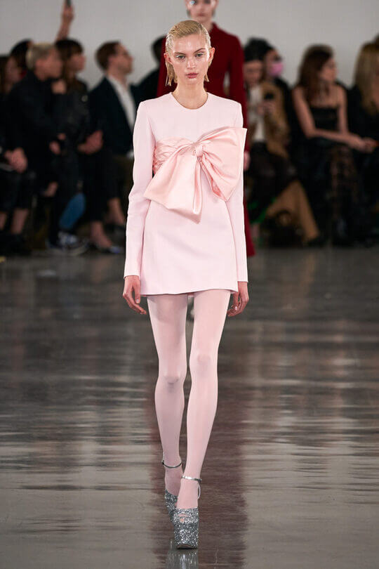 Pink at the Giambattista Valli show